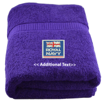 Personalised Royal Navy Military Towels Terry Cotton Towel